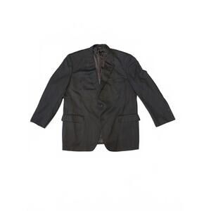 Brooks Brothers 1818 Madison Men's Dark Gray Blazer Jacket 100% Wool 46R/41W